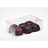 Klarsichtschachteln für Pralinen 7x3,7x10,5cm Lebensmittelecht (25 Stück) [FPB229]