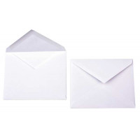 Umschläge Weiß 14,6x11,1cm Premium Undurchsichtig (50 Stück) [E120]