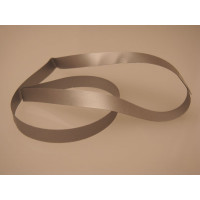Dekorative Schleifen dehnbares Vinyl Silber 25,5cm (50 Stück) [10CVLSV]