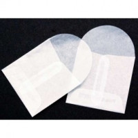 Pergaminpapier Umschläge 5,5x5,5cm (100 Stück) [G8]