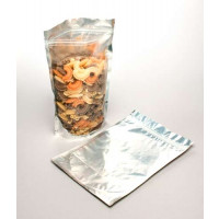 Standbodenbeutel Transparent/Silber 18x10x25cm | 283 Gramm (100 Stück) [ZBGS69]