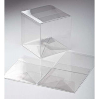 Klarsichtschachteln 12,7x12,7x12,7cm mit Automatikboden (25 Stück) [PLB68]