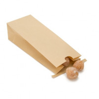 Kraftbeutel Braun wiederverschließbar 10,8x6,4x26,7cm (100 Stück) [TTB2K]