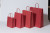 Papiertragetaschen Rot 22+10x31cm Kraft 90 Gramm (50 Stück) [PAM2231R]