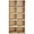 Bücherregal, Größe 40x82 cm, Tiefe 27 cm, Kaiserbaum, 1Stck, Lochgröße 15,5x19x26,5 cm [HOB-11185]