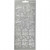 Sticker, Blatt 10x23 cm, Silber, Weige mit Baby, 1Bl. [HOB-170014]