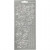 Sticker, Blatt 10x23 cm, Silber, Weihnachtssterne, 1Bl. [HOB-170085]