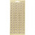 Sticker, Blatt 10x23 cm, Gold, perlemor guld, Ecken, 1Bl. [HOB-170119]