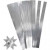 Papierstreifen für Fröbelsterne, B 10 mm, D: 4,5 cm, Silber, 100Streifen, L 45 cm [HOB-20714]