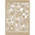 Lace Patterned cardboard, sheet 10.5x15 cm, 200 g, 10 pcs, natural [HOB-216916]
