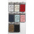 Lace Patterned cardboard, sheet 10.5x15 cm, 200 g, 8x10 packs, asstd. colours [HOB-216923]