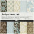 Design Paper Pad, sheet 15.2x15.2 cm, 120 g, 50 sheets, light blue, brown [HOB-225914]