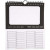 Ewiger Kalender, Größe 19x23 cm,  180 g, 5Stck., Lochgröße 15,3x9,2 cm [HOB-23276]