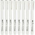 Fine Line Zeichen-Marker, Strichstärke: 0,03+0,05+0,1+0,2+0,3+0,5+0,8+1,0 mm, Schwarz, 8Stck. [HOB-25011]