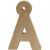 Buchstabe, klein, A, H 10 cm, Stärke: 2 cm, 1Stck [HOB-26596]