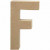 Buchstabe, groß, F, H 20,5 cm, B 11,6 cm, 1Stck, Stärke: 2,5 cm [HOB-26605]