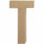 Buchstabe, groß, T, H 20,5 cm, B 11 cm, 1Stck, Stärke: 2,5 cm [HOB-26619]