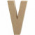 Buchstabe, groß, V, H 20,5 cm, B 11,5 cm, 1Stck, Stärke: 2,5 cm [HOB-26621]