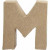 Buchstabe, klein, M, H 10 cm, Stärke: 1,7 cm, 1Stck, B 9 cm [HOB-26651]