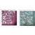 Deco Foil and transfer sheet, sheet 15x15 cm, 2x2 sheets, light blue, pink [HOB-283551]
