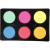 Wasserfarben-Palette, D: 44 mm, H 16 mm, Neonfarben, 6Stck. [HOB-34591]