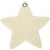 Filzform, Größe 9x8,5 cm, Stärke: 3 mm, Creme, Stern, 5Stck. [HOB-45248]