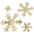 Schneeflocke, D: 3+5+8+10 cm, Stärke: 0,55 mm, Gold, 16Stck. [HOB-49897]