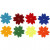 Filz-Blüten, D: 3,5 cm, Stärke: 1 mm, 24sort. [HOB-50475]