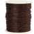 Baumwollkordel, Stärke: 1 mm, Braun, 100m [HOB-51512]