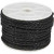 Geflochtenes Band,  3 mm, Schwarz, 25m [HOB-51556]