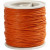 Baumwollband,  1 mm, Orange, 40m [HOB-51570]