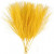 Artificial feathers, L: 15 cm, W: 8 cm, 10 pcs, yellow [HOB-518051]