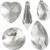 Prismen, Größe 30-40 mm, Lochgröße 1,2 mm, Glänzend transparent, 30sort. [HOB-52394]
