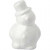Schneemann, H 17 cm, Weiß, Styropor, 1Stck [HOB-54338]