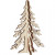 Weihnachtsbaum, H 12,5 cm, B 8,5 cm, Sperrholz, 1Stck [HOB-56168]