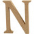 Buchstabe, N, H 13 cm, Stärke: 2 cm, MDF, 1Stck [HOB-56323]