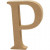 Buchstabe, P, H 13 cm, Stärke: 2 cm, MDF, 1Stck [HOB-56325]