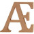 Buchstabe, Æ, H 13 cm, Stärke: 2 cm, MDF, 1Stck [HOB-56349]