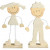 Holzfiguren, H 18 cm, Sperrholz, 1Paar [HOB-566000]