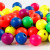 Holzperlen-Mix in Neonfarben, D: 10 mm, Lochgröße 2,5 mm, Neonmix, 18g, ca. 60 sort. [HOB-566951]
