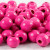 Holzperlen, D: 12 mm, Lochgröße 3 mm, Pink, 22g, ca. 40 Stck [HOB-570416]
