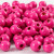 Holzperlen, D: 8 mm, Lochgröße 2 mm, Pink, 15g, ca. 80 Stck [HOB-570496]
