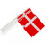 Partyflagge, Größe 20x25 cm, Dänemark, 10Stck. [HOB-59120]