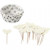 Cupcake-Formen und Picker, Creme, D: 5 cm, H 3 cm, 24Sets, 40 g [HOB-59150]