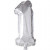 Folienballon - 1, Silber, H 41 cm, 1, 1Stck [HOB-59185]