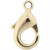 Lobster Claw Clasps, L: 10.1 mm, 5 pcs, gold-plated [HOB-61049]