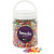 Bastelperlen in verschiedenen Formen & Farben, D: 9,5 mm, Lochgröße 1,5 mm, Sortierte Farben, Ca. 2200 Stück, 700ml, ca. 380 g [HOB-61763]