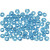 Rocailleperle, Größe 6/0 , D: 4 mm, Türkis transparent, 25g, Lochgröße 0,9-1,2 mm [HOB-682541]