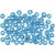 Rocailleperle, Größe 6/0 , D: 4 mm, Türkis transparent, 500g, Lochgröße 0,9-1,2 mm [HOB-682542]