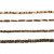 Kokosnuss-Perlen, D: 3-5 mm, Lochgröße 0,5 mm, Brauntöne, 4x40cm [HOB-69975]